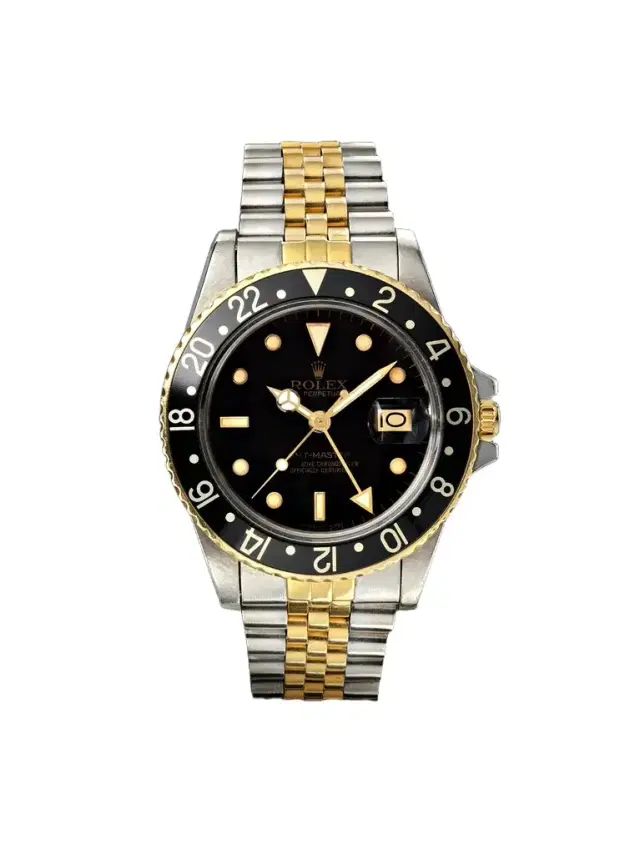Wind Vintage Rolex Vintage 1985 GMT-Master Automatic 40mm Stainless Steel and 14-Karat Gold Watch, ref. 16753 (Fits up to 7.4' wrist) - Men