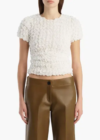 Khaite Polly Top In Chalk | Thumbnail 3 Khaite Polly Top In Chalk | Thumbnail 3