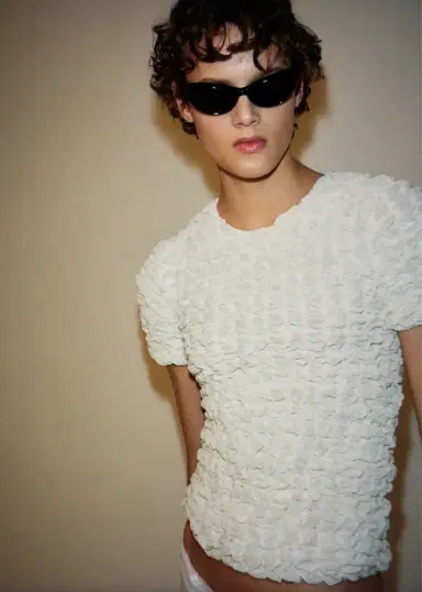 Khaite Polly Top In Chalk | Thumbnail 7 Khaite Polly Top In Chalk | Thumbnail 7