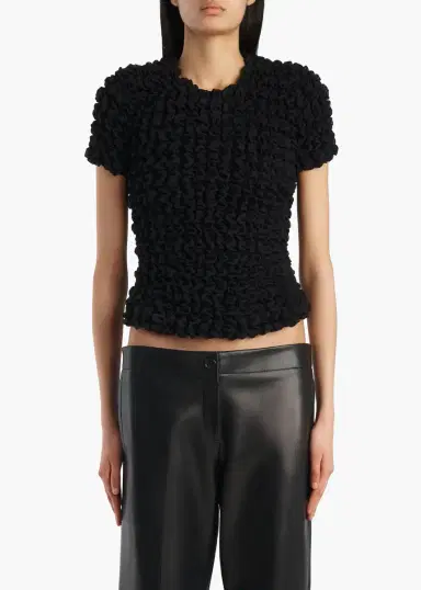 Khaite Polly Top In Black | Thumbnail 3