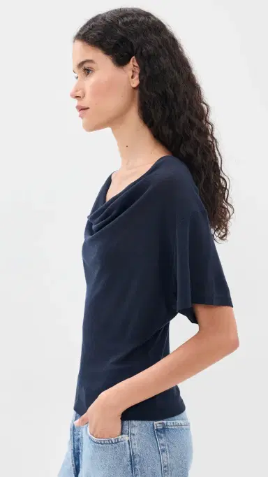 EB Denim Madeo Cowl Neck Tee | Thumbnail 4