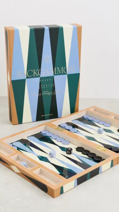 Printworks Lacquered Backgammon Set Multi | Thumbnail 2