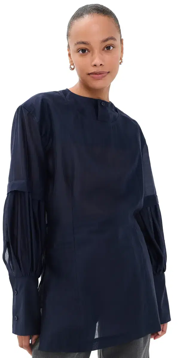 The Latest Erin uslin Blouse Night Blue