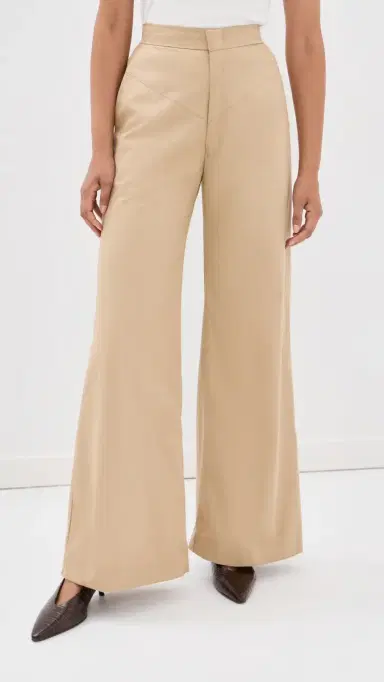 By Efrain Mogollon Ola Palazzo Trousers Khaki 2 | Thumbnail 2