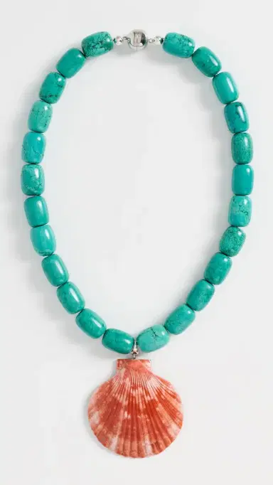 Julietta Verti Necklace Turquoise Green/Orange One Size | Thumbnail 2
