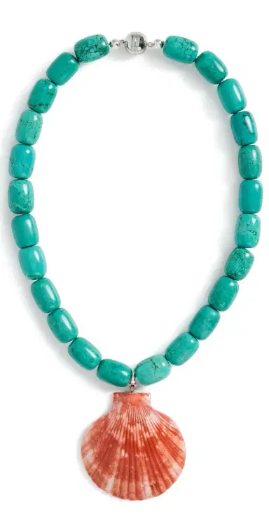 Julietta Verti Necklace Turquoise Green/Orange One Size | Thumbnail 1