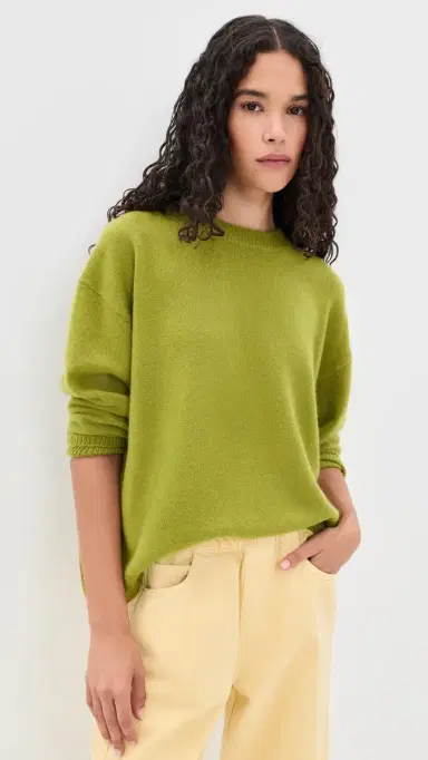 Staud Serrano Cashmere Relaxed Crew Pullover | Thumbnail 2 Staud Serrano Cashmere Relaxed Crew Pullover | Thumbnail 2