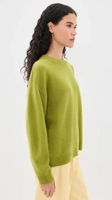 Staud Serrano Cashmere Relaxed Crew Pullover | Thumbnail 4 Staud Serrano Cashmere Relaxed Crew Pullover | Thumbnail 4