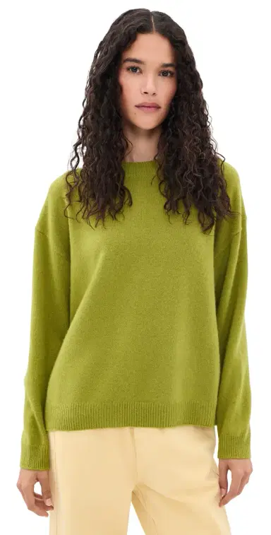 Staud Serrano Cashmere Relaxed Crew Pullover | Thumbnail 1 Staud Serrano Cashmere Relaxed Crew Pullover | Thumbnail 1