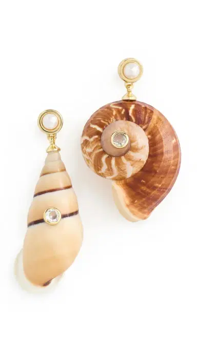 éliou Caracol Earrings Brown One Size | Thumbnail 6