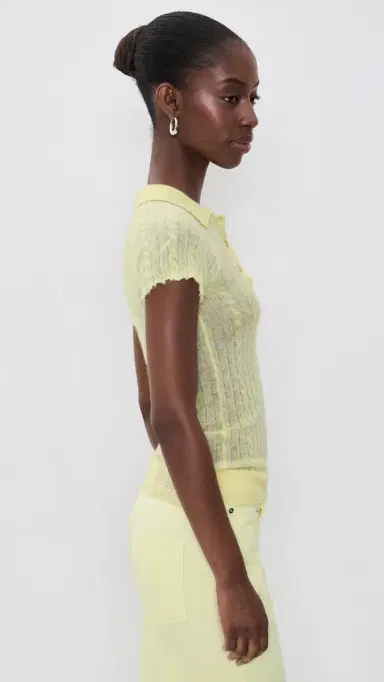 Haikure Laurie Knit Top Lime S | Thumbnail 4