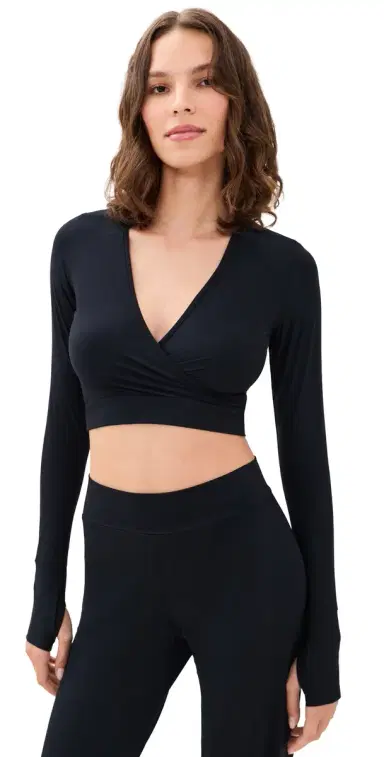 Commando Butter Wrap Top with Thumbholes | Thumbnail 1 Commando Butter Wrap Top with Thumbholes | Thumbnail 1