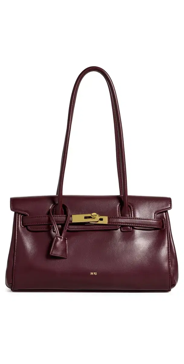 JW PEI Yara Shoulder Bag Deep Burgundy One Size