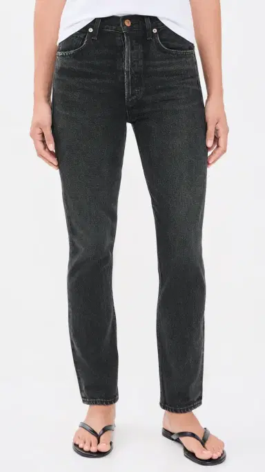 Citizens of Humanity Charlotte High Rise Straight Jeans Dark Wave | Thumbnail 2 Citizens of Humanity Charlotte High Rise Straight Jeans Dark Wave | Thumbnail 2