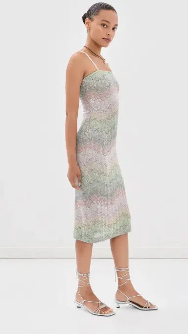 Missoni Sequin Midi Dress Multicolor Green/Pink/Orange | Thumbnail 5 Missoni Sequin Midi Dress Multicolor Green/Pink/Orange | Thumbnail 5