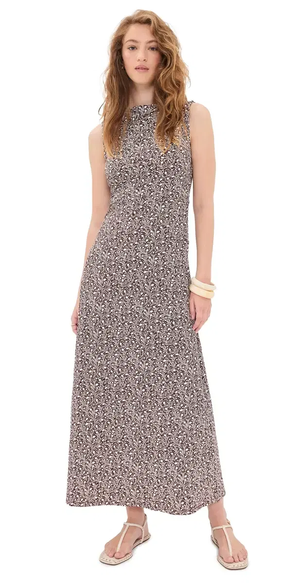 The Sloane Dress Ditsy Thistle