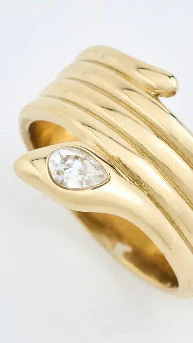 Heaven Mayhem Lab Grown Oria Ring Gold | Thumbnail 4