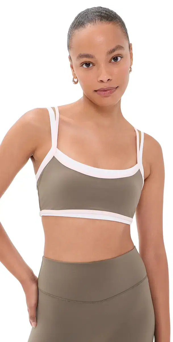 FORM Contrast ayered Bra Walnut/Pink