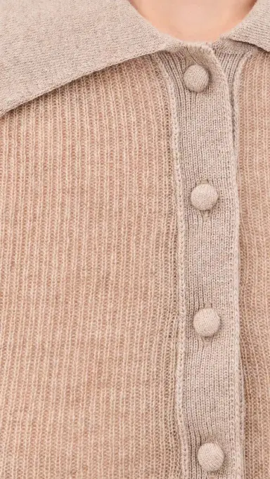 Citizens of Humanity Amelie Polo Sweater Fawn | Thumbnail 6