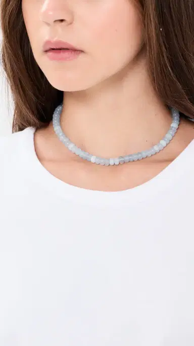 Shashi Gemstone Necklace French Blue One Size | Thumbnail 3 Shashi Gemstone Necklace French Blue One Size | Thumbnail 3