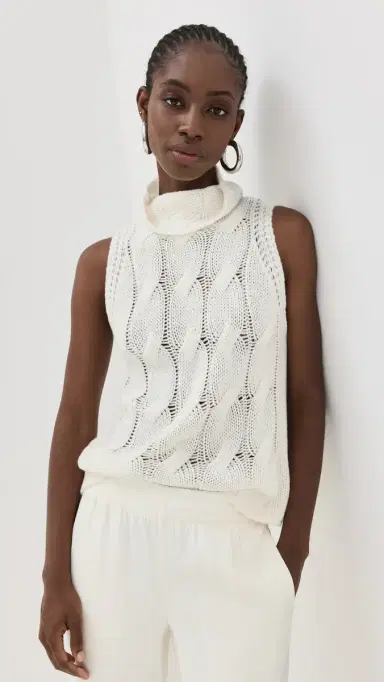 Sablyn aige B Cashmere Cropped Turtleneck Gardenia | Thumbnail 2 Sablyn aige B Cashmere Cropped Turtleneck Gardenia | Thumbnail 2