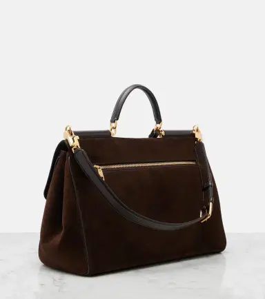 Dolce & Gabbana Sicily Large suede tote bag | Thumbnail 4 Dolce & Gabbana Sicily Large suede tote bag | Thumbnail 4