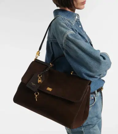 Dolce & Gabbana Sicily Large suede tote bag | Thumbnail 5 Dolce & Gabbana Sicily Large suede tote bag | Thumbnail 5