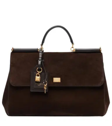Dolce & Gabbana Sicily Large suede tote bag | Thumbnail 1 Dolce & Gabbana Sicily Large suede tote bag | Thumbnail 1