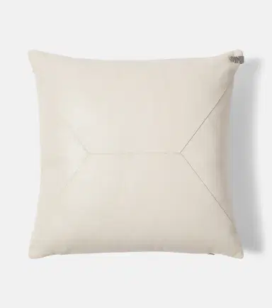 Brunello Cucinelli Monili leather cushion | Thumbnail 3