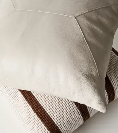 Brunello Cucinelli Monili leather cushion | Thumbnail 4