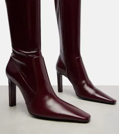 Saint Laurent Francoise 95 leather knee-high boots | Thumbnail 3 Saint Laurent Francoise 95 leather knee-high boots | Thumbnail 3