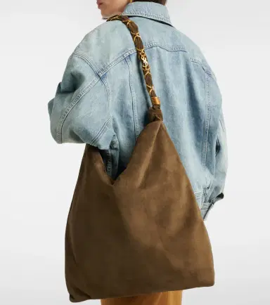 Saint Laurent Amalia suede shopper | Thumbnail 5