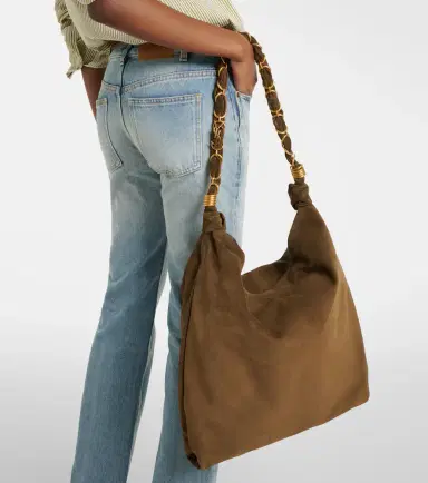 Saint Laurent Amalia suede shopper | Thumbnail 6