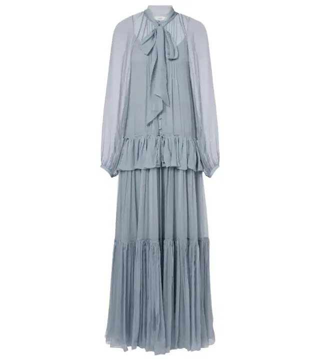 Chloe Chloé Ruffled silk muslin maxi dress