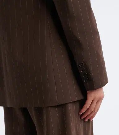 Ralph Lauren Collection Pinstripe double-breasted wool blazer | Thumbnail 2