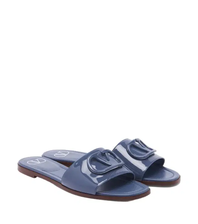 Valentino Garavani VLogo patent leather slides