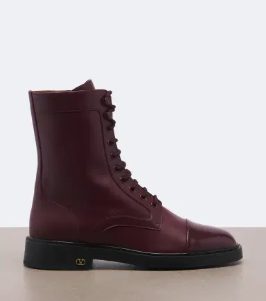 Valentino Garavani VLogo lace-up leather combat boots | Thumbnail 4 Valentino Garavani VLogo lace-up leather combat boots | Thumbnail 4