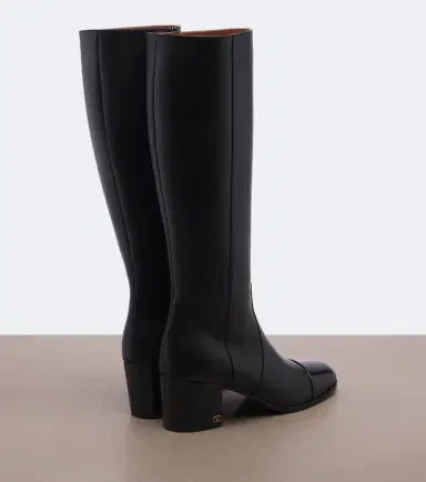 Valentino Garavani VLogo leather knee-high boots | Thumbnail 4 Valentino Garavani VLogo leather knee-high boots | Thumbnail 4
