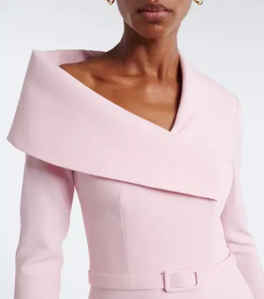 Safiyaa Odelle asymmetric crêpe midi dress | Thumbnail 2 Safiyaa Odelle asymmetric crêpe midi dress | Thumbnail 2