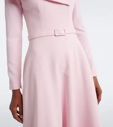 Safiyaa Odelle asymmetric crêpe midi dress | Thumbnail 4 Safiyaa Odelle asymmetric crêpe midi dress | Thumbnail 4