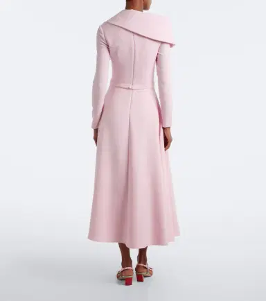 Safiyaa Odelle asymmetric crêpe midi dress | Thumbnail 5 Safiyaa Odelle asymmetric crêpe midi dress | Thumbnail 5