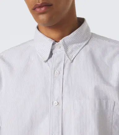 Thom Browne 4-Bar striped cotton Oxford shirt | Thumbnail 5