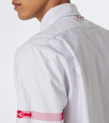 Thom Browne 4-Bar striped cotton Oxford shirt | Thumbnail 7