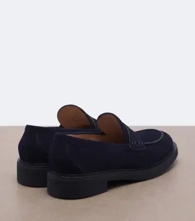 Gianvito Rossi Suede penny loafers | Thumbnail 3 Gianvito Rossi Suede penny loafers | Thumbnail 3