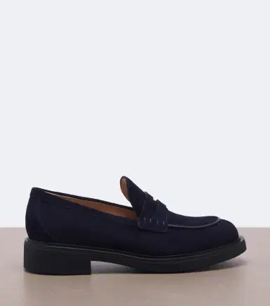 Gianvito Rossi Suede penny loafers | Thumbnail 4 Gianvito Rossi Suede penny loafers | Thumbnail 4