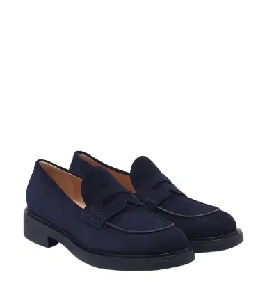 Gianvito Rossi Suede penny loafers | Thumbnail 1 Gianvito Rossi Suede penny loafers | Thumbnail 1