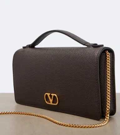 Valentino Garavani VLogo Signature Mini leather wallet on chain | Thumbnail 3 Valentino Garavani VLogo Signature Mini leather wallet on chain | Thumbnail 3