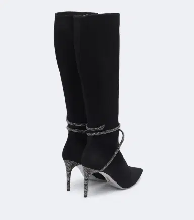René Caovilla Cleo embellished suede knee-high boots | Thumbnail 2 René Caovilla Cleo embellished suede knee-high boots | Thumbnail 2
