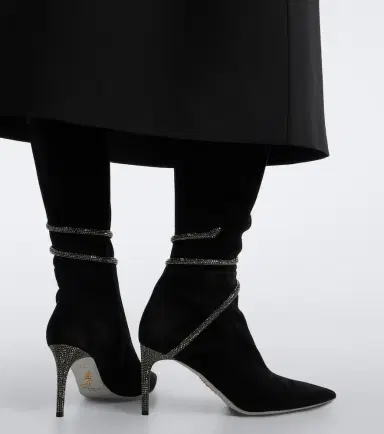 René Caovilla Cleo embellished suede knee-high boots | Thumbnail 5 René Caovilla Cleo embellished suede knee-high boots | Thumbnail 5