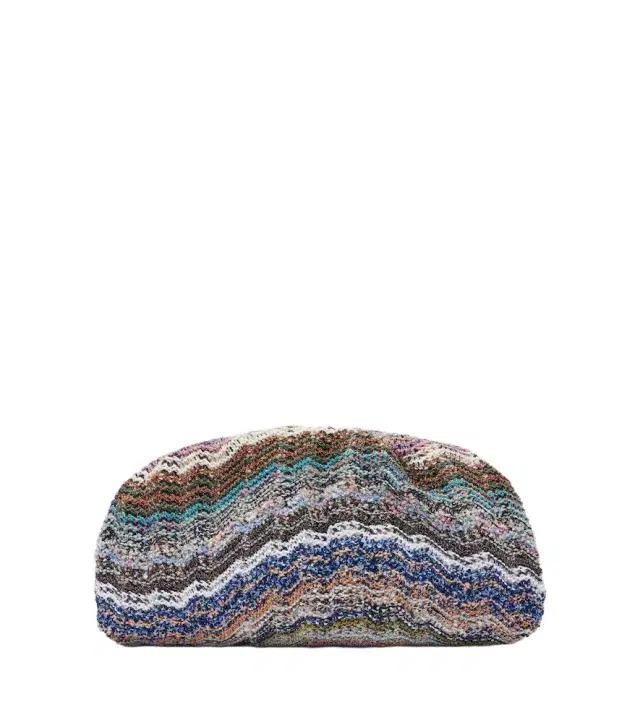 Missoni Wave Large knitted clutch
